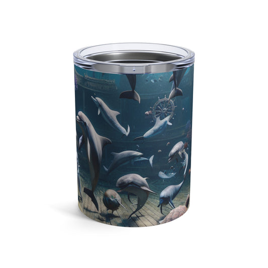 "Shipwreck Soiree: An Underwater Dance Party" - The Alien Tumbler 10oz