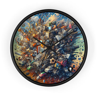 "Nightfall in the Neon City: A Hyper-Realistic Futuristic Metropolis" - The Alien Wall Clock Simulationism