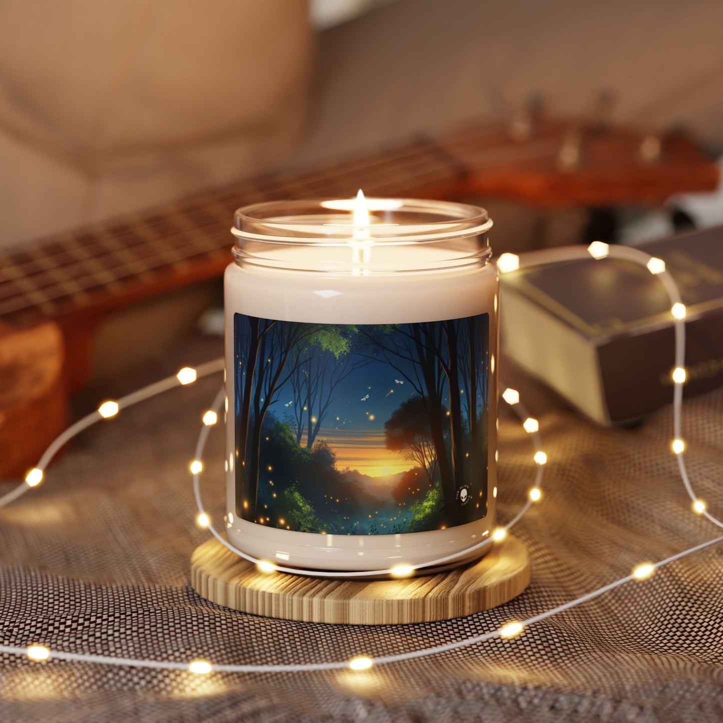 "Enchanted Dusk: Fireflies in the Forest" - The Alien Scented Soy Candle 9oz