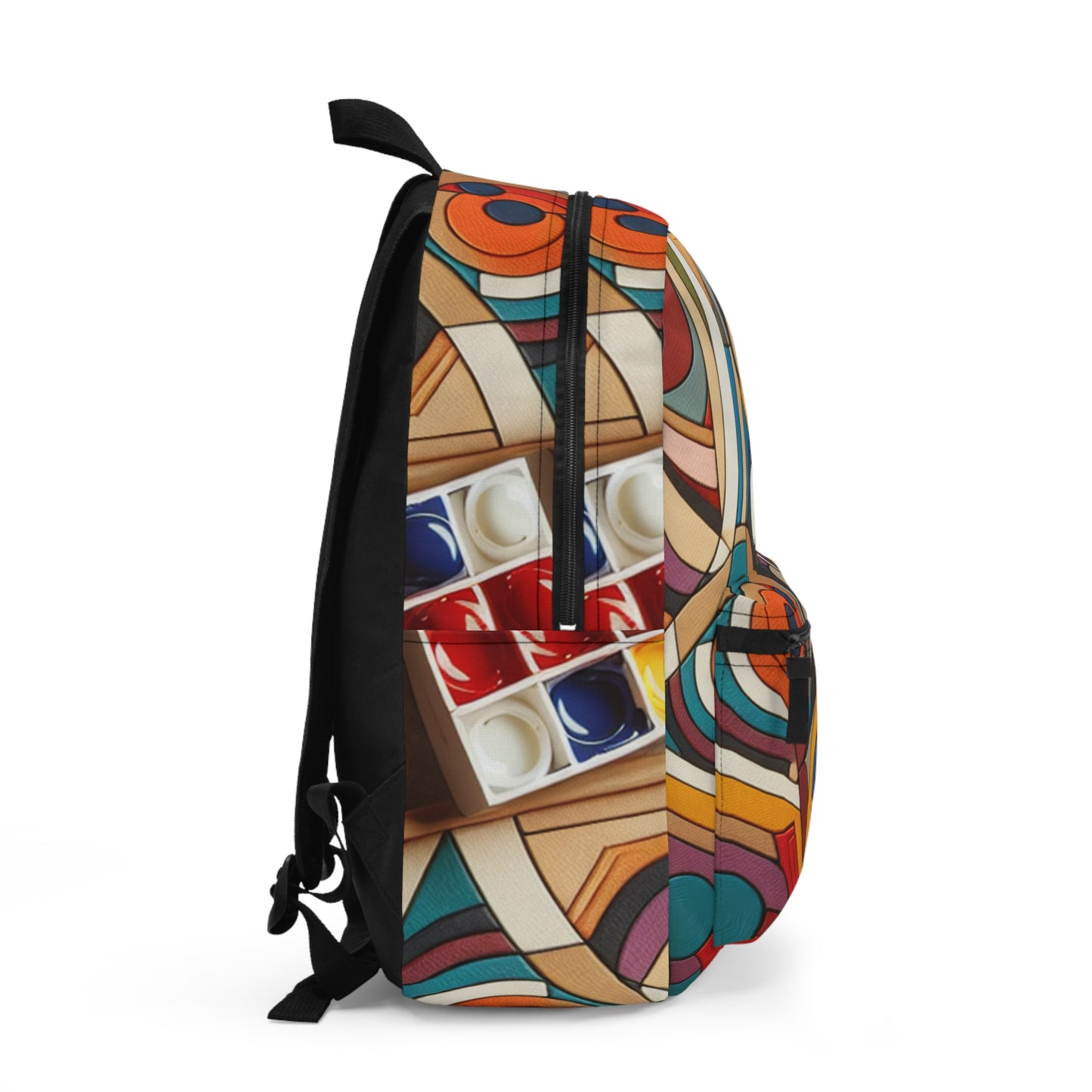 "Nightlife Chaos: A Dynamic Abstract Tribute to the City's Vibrant Energy" - The Alien Backpack Abstract Art