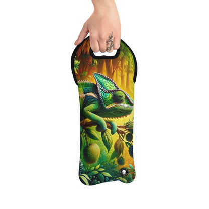 "Vibrant Woods and the Chameleon Camouflage" - The Alien Wine Tote Bag