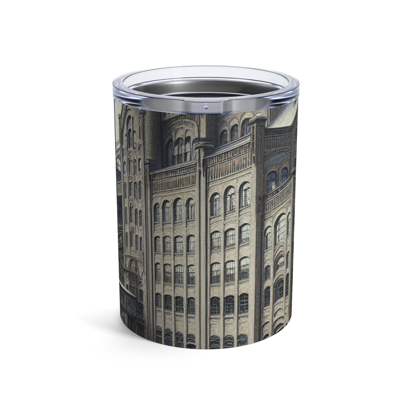 "Urban Precision: Modern Cityscape in the Style of Precisionism" - The Alien Tumbler 10oz Precisionism