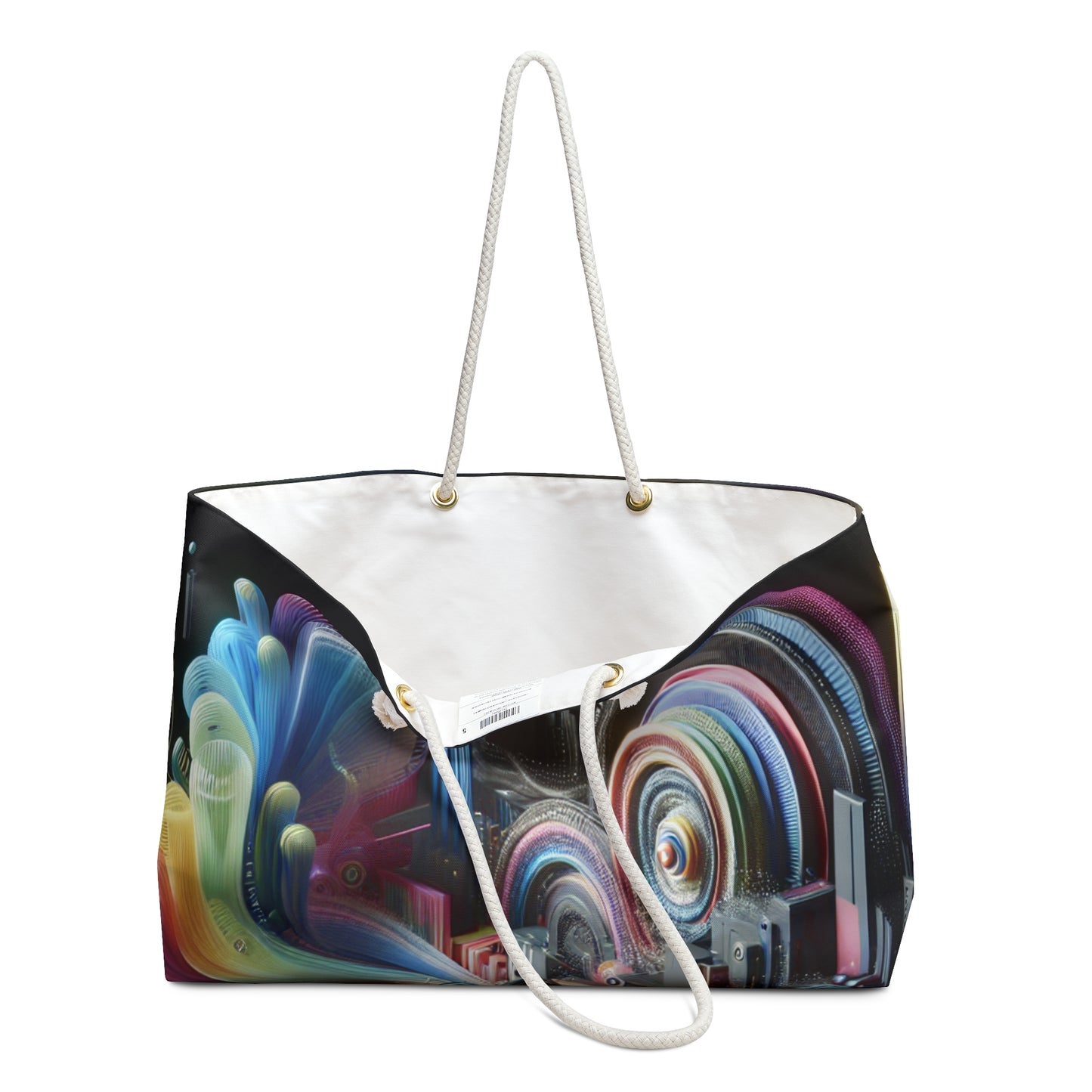 "Neon Nights: A Futuristic Urban Dream" - The Alien Weekender Bag Digital Art