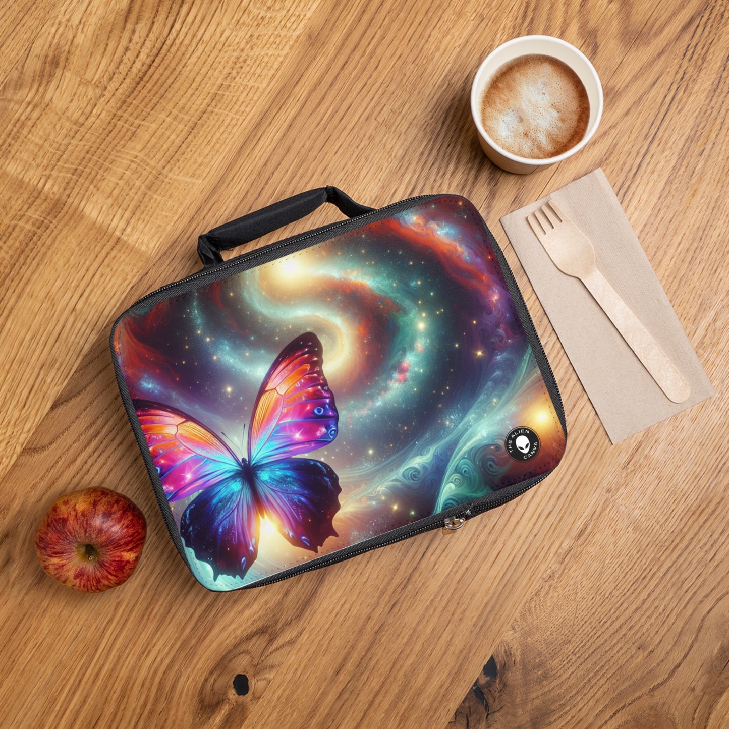 "Mariposa galáctica: un espectáculo cósmico" - La bolsa de almuerzo extraterrestre