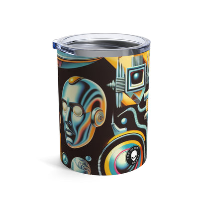 "Déco Néon : Une utopie rétro-futuriste" - The Alien Tumbler 10oz Rétro-futurisme