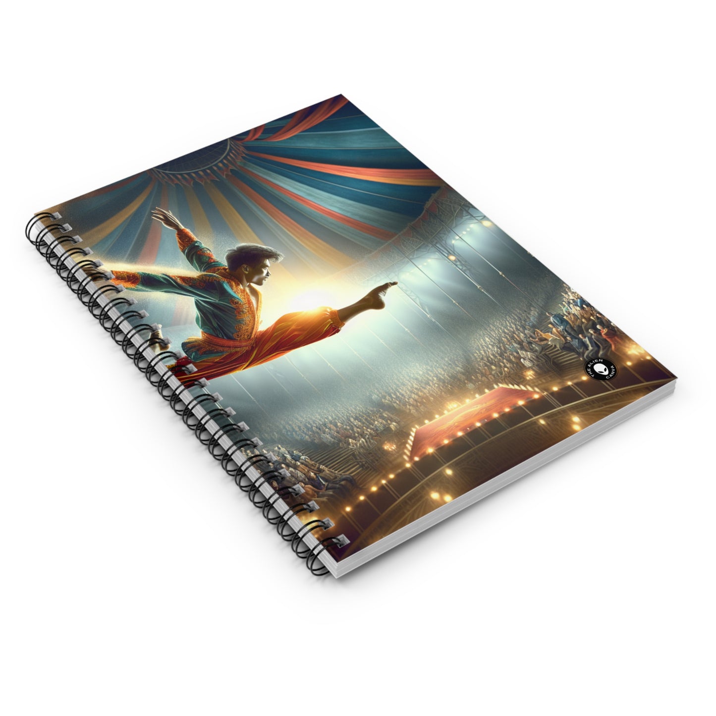 "The Aerial Acrobat" - The Alien Spiral Notebook (Ruled Line) Photorealism