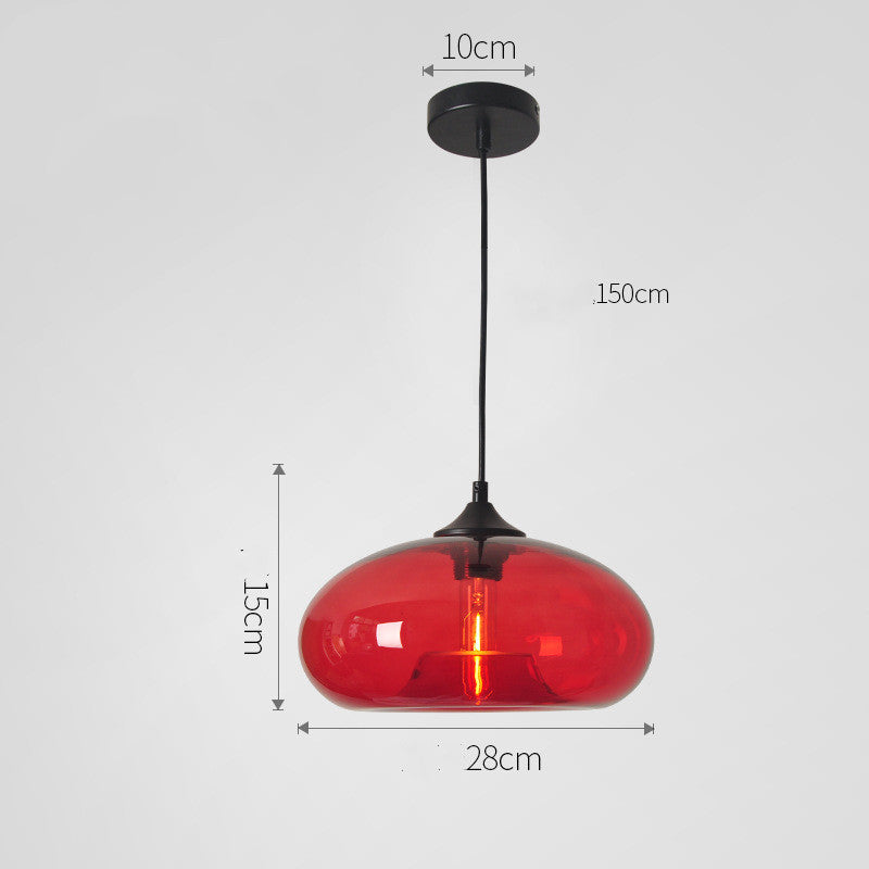 Nordic Modern Loft Pendant Lamp Glass Lustre Industrial Decor Hanging Lights Fixtures