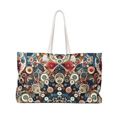 "Nature's Harmony: Floral Mandala Art" - The Alien Weekender Bag Pattern Art