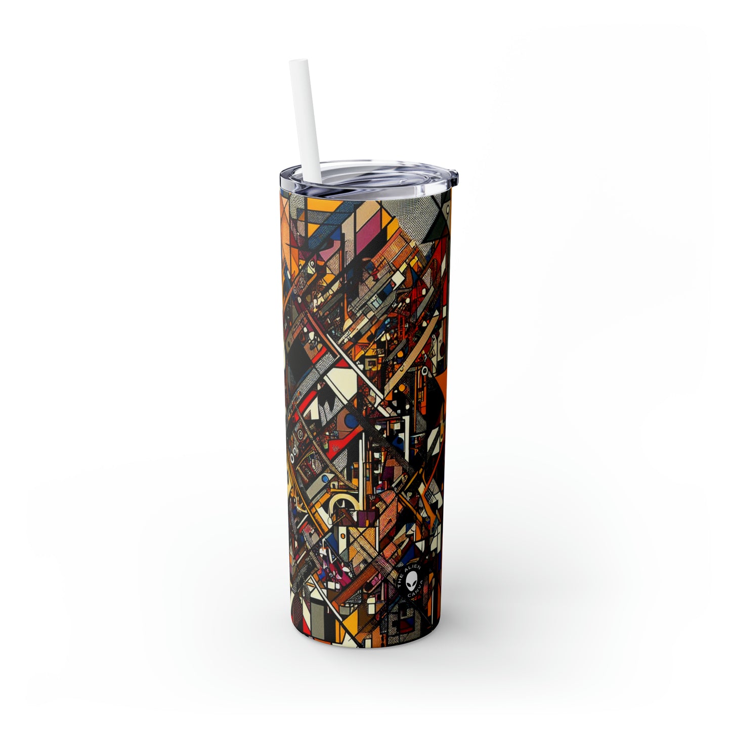 "Grille-pain, chaussures et théières : un pays des merveilles dadaïste" - The Alien Maars® Skinny Tumbler with Straw 20oz Dadaism