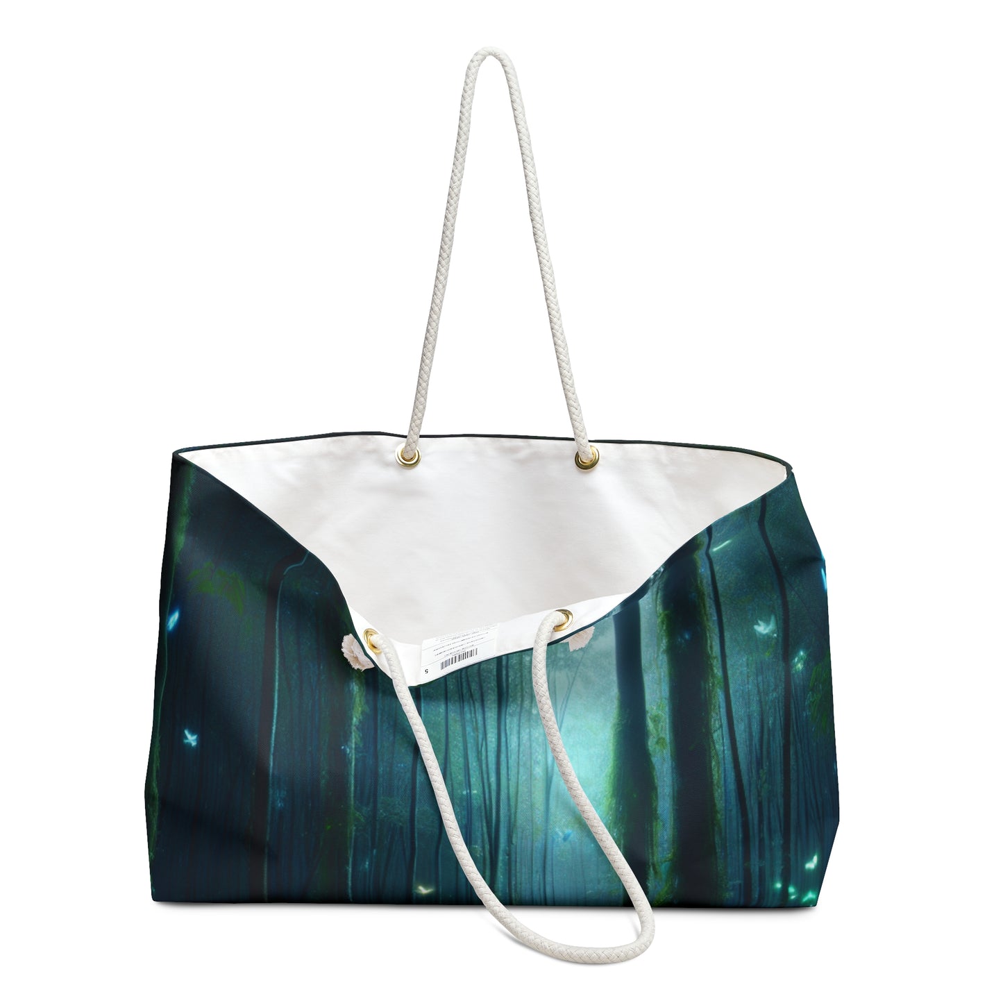 "Enchanted Night: Bioluminescent Forest" - The Alien Weekender Bag