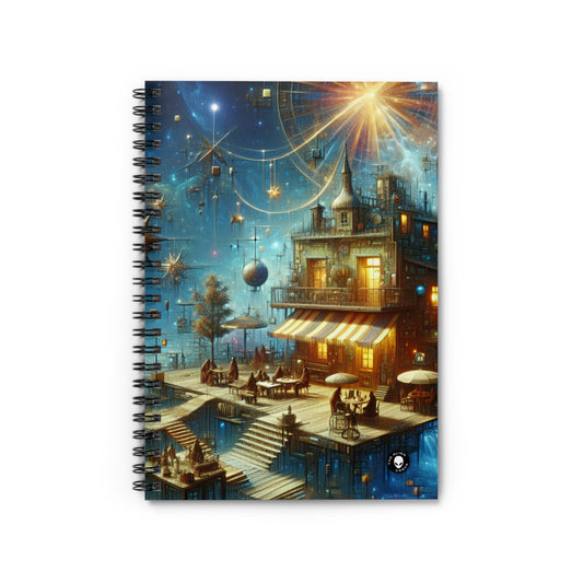 "Kitchen Enchantment: A Whimsical World of Living Objects" - The Alien Spiral Notebook (Ruled Line) Magic Realism