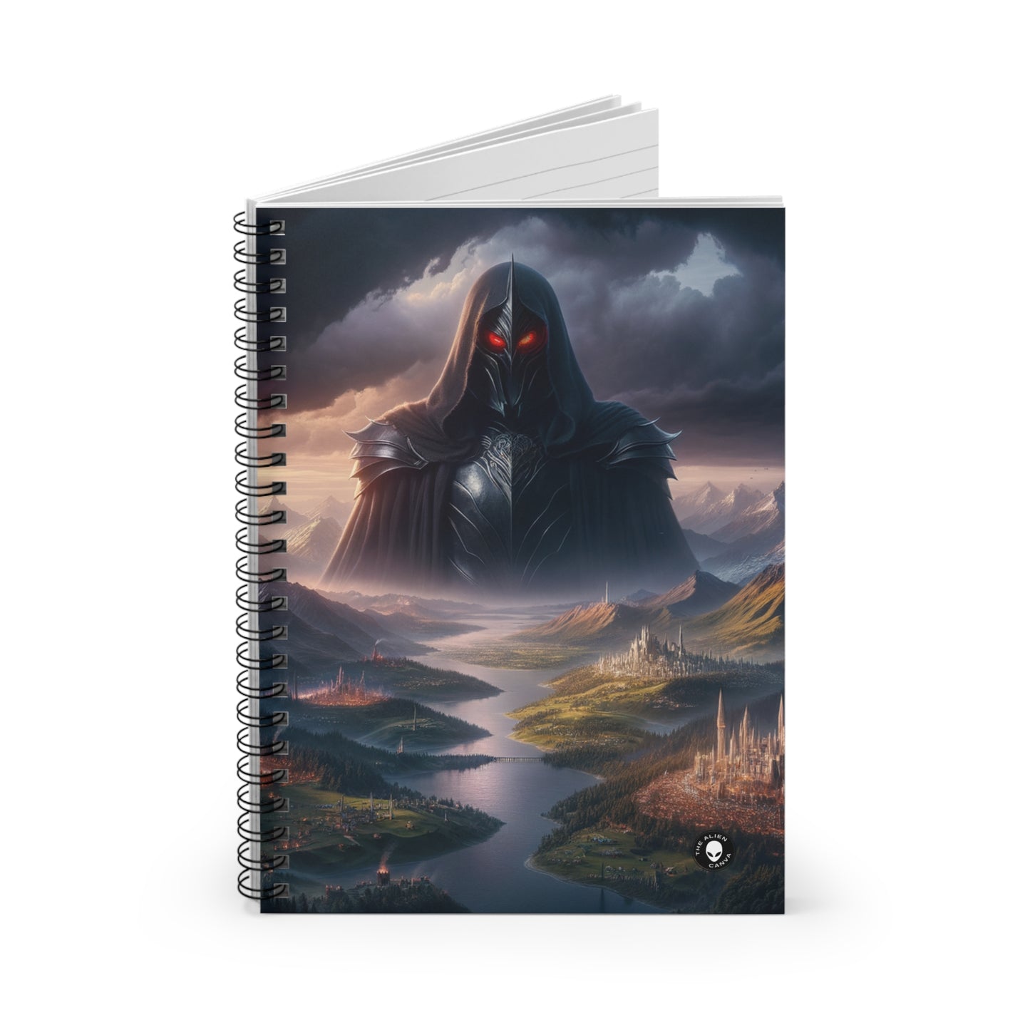 "Sauron's Reclamation: The Darkening of Middle Earth" - The Alien Spiral Notebook (Ruled Line)