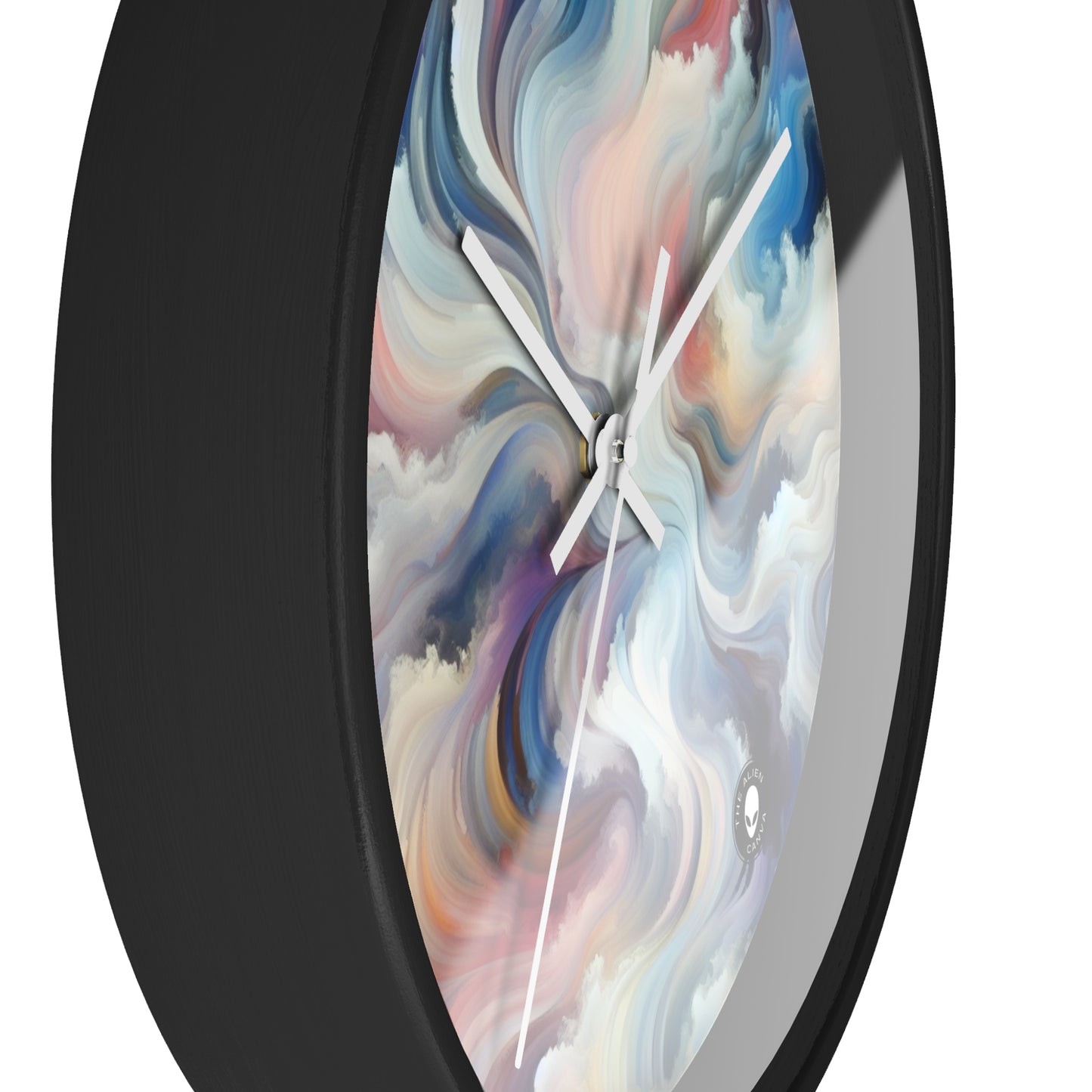 "Harmonie dans la nature : une abstraction lyrique" - L'horloge murale extraterrestre Abstraction lyrique