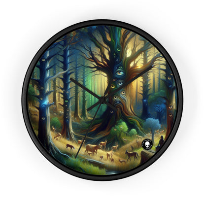 "Watchful Forest: The Trees with Eyes" - The Alien Wall Clock