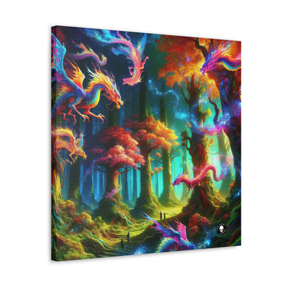 "El bosque arcoiris del dragón" - The Alien Canva