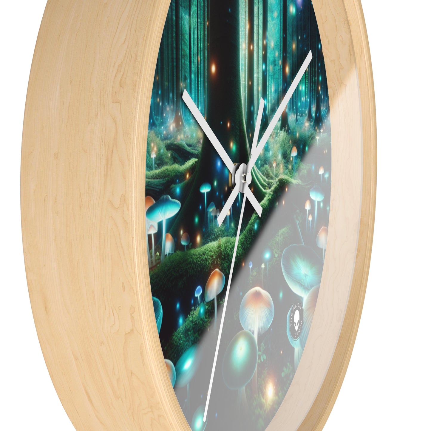 "Enchanted Night in the Fungus Forest" - The Alien Wall Clock