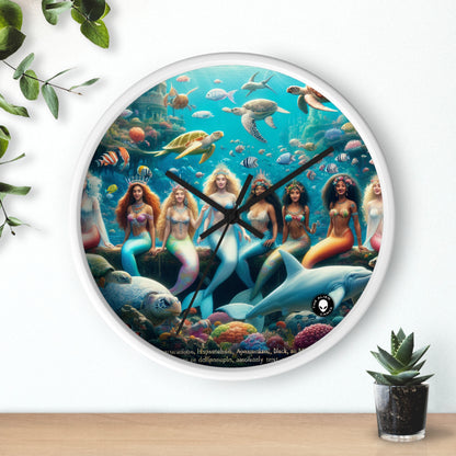 "Dive into the Enchanted Abyss: A Mermaid's Paradise" - The Alien Wall Clock