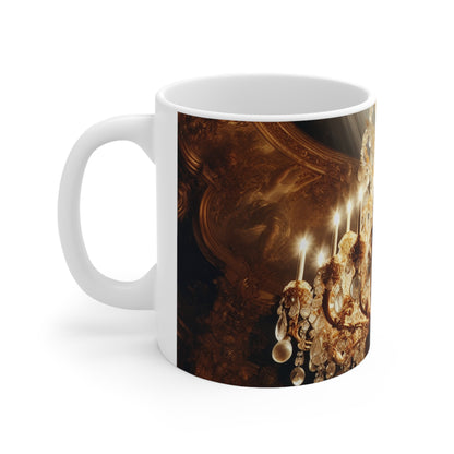 "Esplendor Celestial" - Taza de Cerámica El Alien 11oz Estilo Barroco