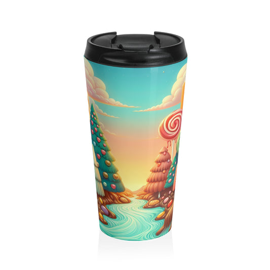 "Sugar Rush Forest" - The Alien Stainless Steel Travel Mug