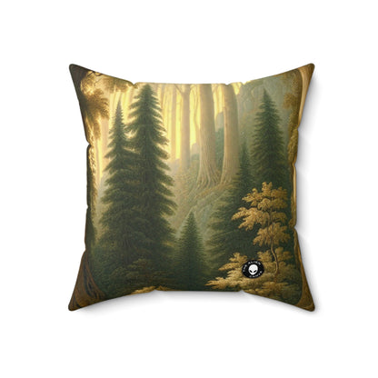 "Tranquil Forest Glen"- The Alien Spun Polyester Square Pillow