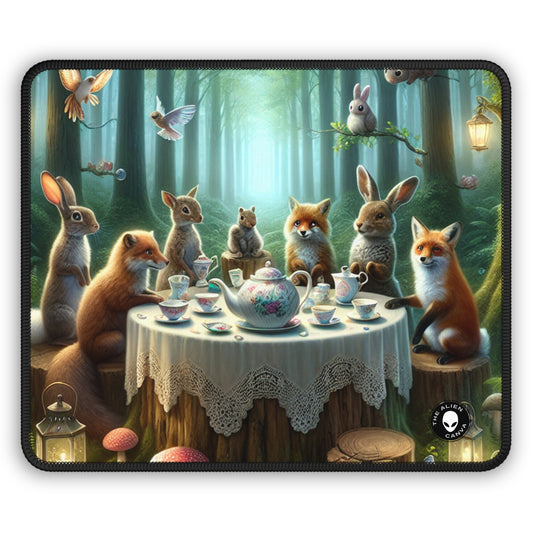 "Enchanted Forest Tea Time" - The Alien Gaming Mouse Pad