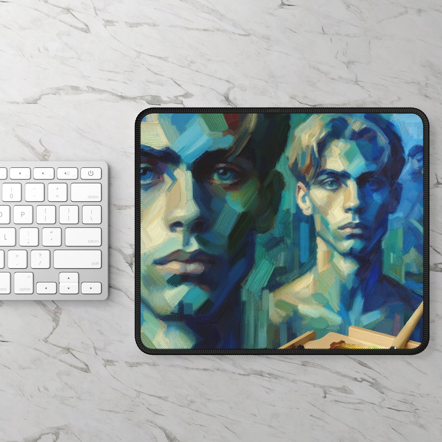 "Mirada calmante" - The Alien Gaming Mouse Pad Estilo expresionista