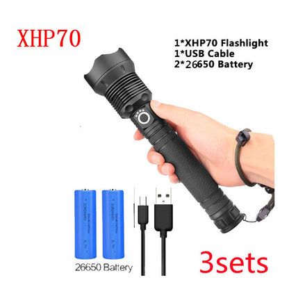 USB Charging Zoom P50 Flashlight