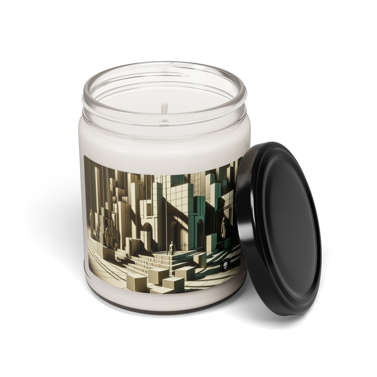 "Surreal Symphony: A Metaphysical Dreamworld" - The Alien Scented Soy Candle 9oz Metaphysical Art