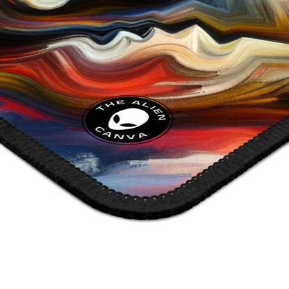 "Vivid Visions: An Expressionistic Journey into the Emotional Abyss" - The Alien Gaming Mouse Pad Expressionism