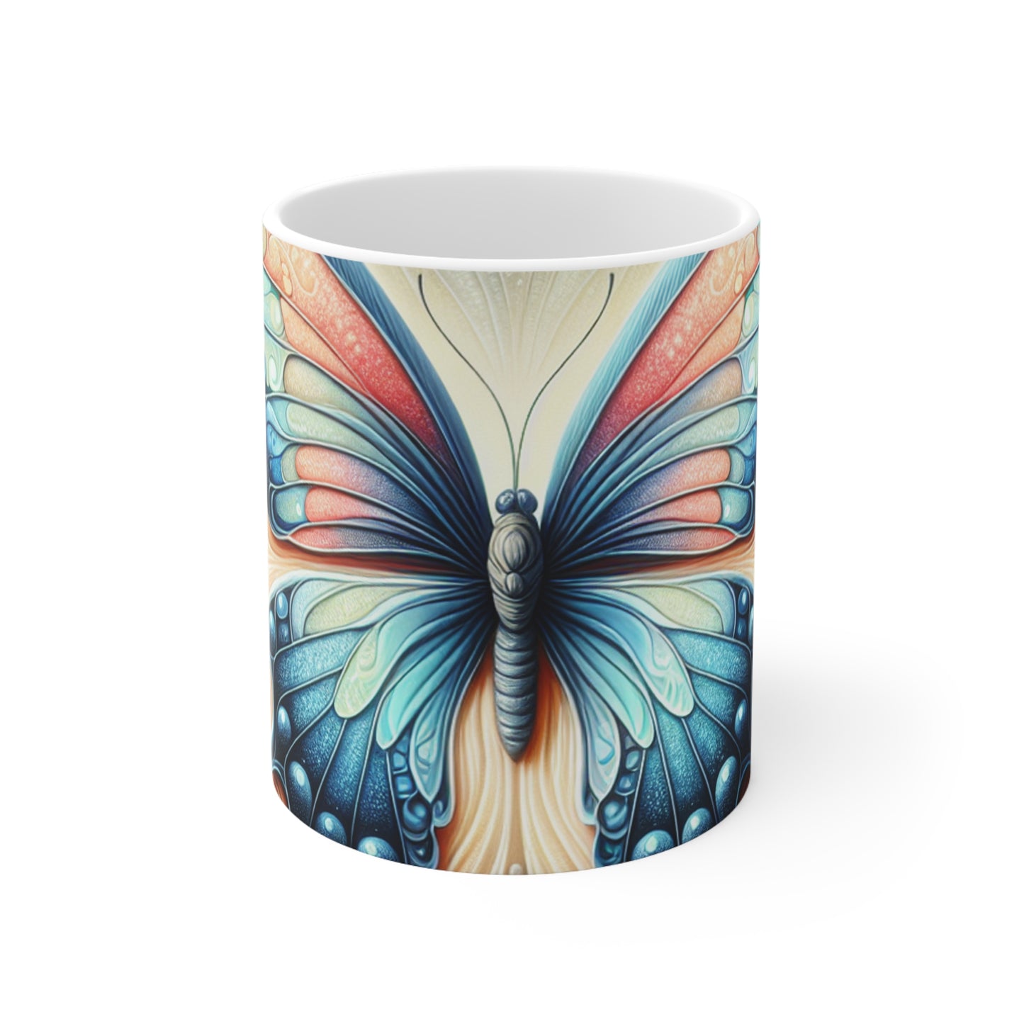 "Butterfly Transformation" - The Alien Ceramic Mug 11oz Symbolism