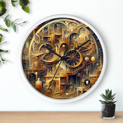 "Unity in Vibrant Harmony: An Abstract Metaphysical Exploration" - The Alien Wall Clock Metaphysical Art