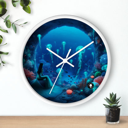 "La serenidad de las sirenas: un ballet de medusas" - El reloj de pared alienígena