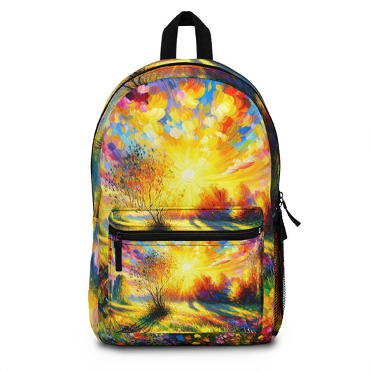 "Vibrant Springtime Sky" - The Alien Backpack Fauvism Style