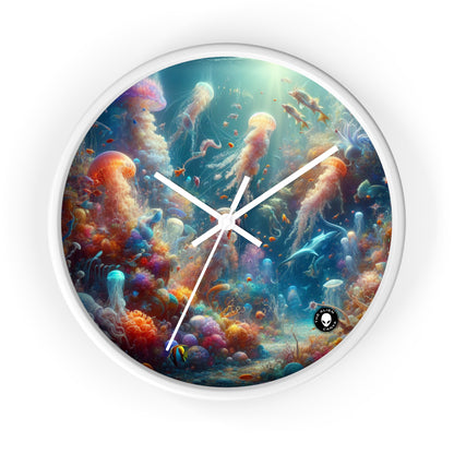 "Enchanted Aquatic Wonderland" - The Alien Wall Clock