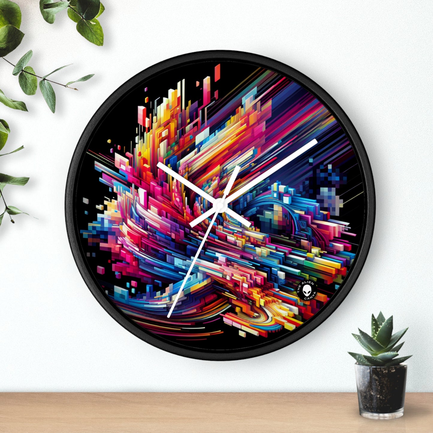 "ChronoSynthesis: A Visual Exploration of Time Perception" - The Alien Wall Clock Video Art