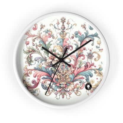 "Enchanted Elegance: A Rococo Garden Soirée" - The Alien Wall Clock Rococo