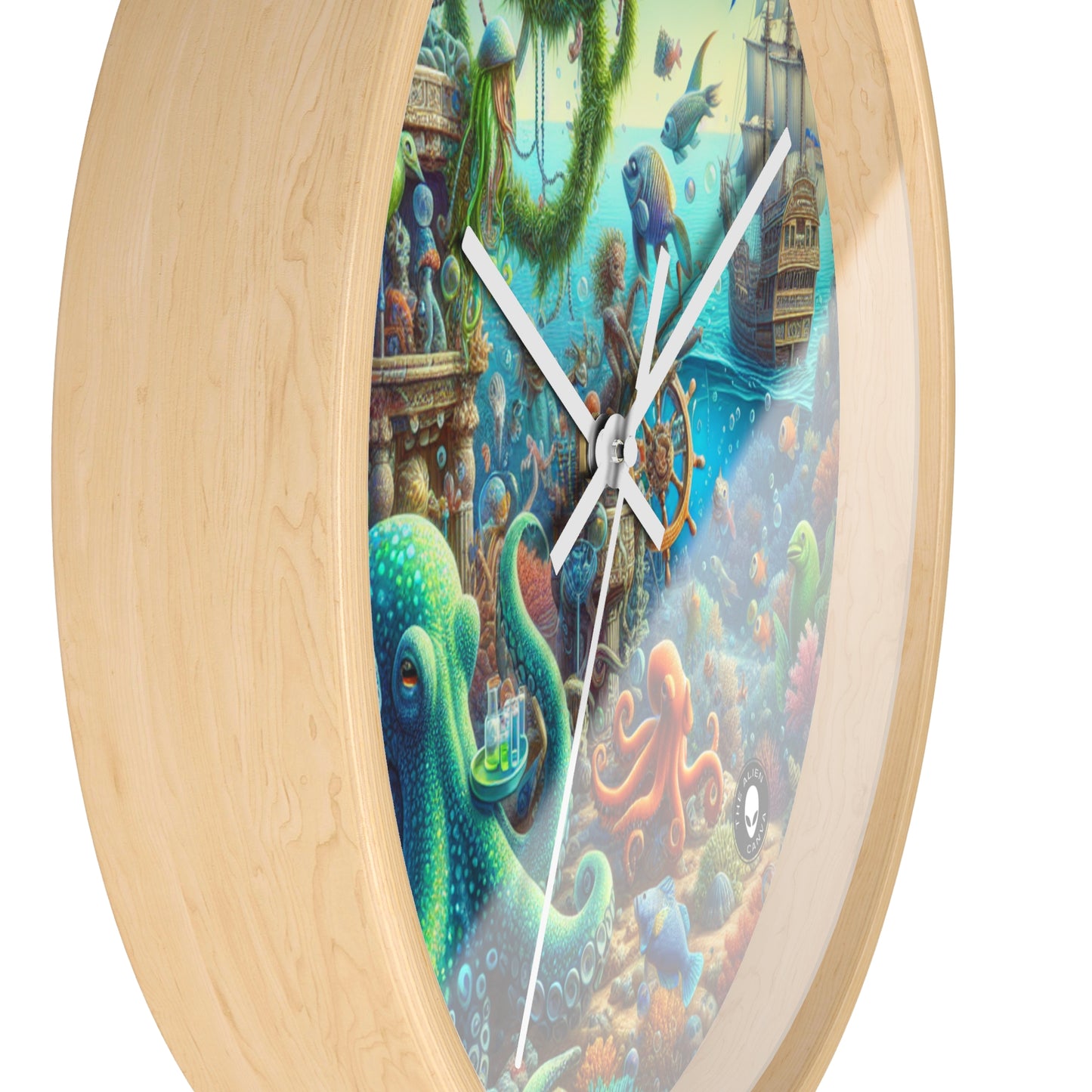 "Underwater Fiesta" - L'horloge murale extraterrestre