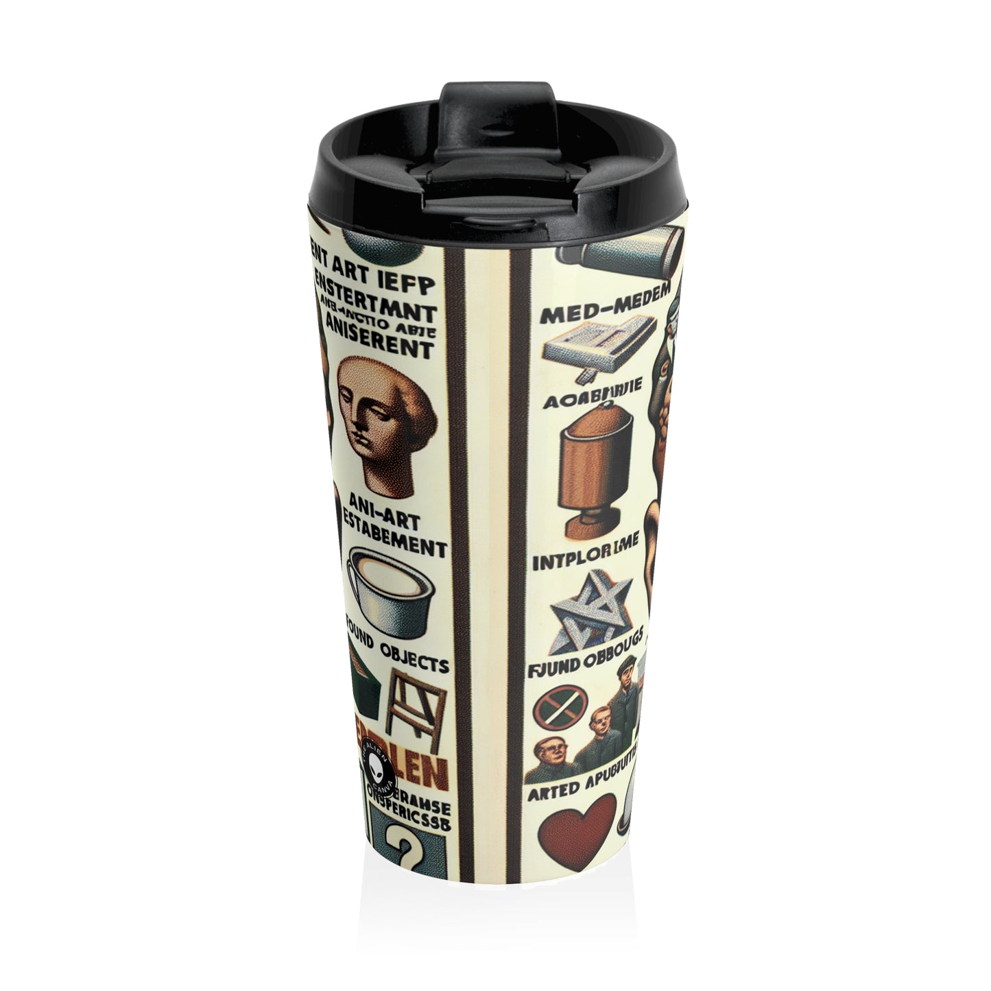 "Chance in Motion: Creating a Fluxus Installation with Found Objects" - The Alien Stainless Steel Travel Mug Fluxus