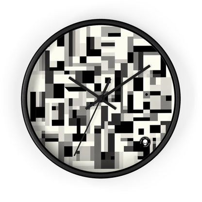 "Cityscape in Analytical Cubism" - The Alien Wall Clock Analytical Cubism