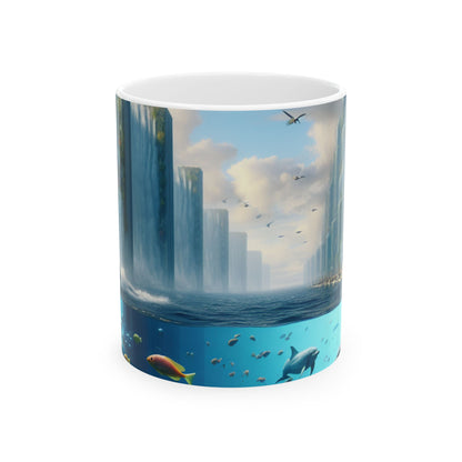 "City of Atlantis: Imagination Unleashed" - The Alien Ceramic Mug 11oz