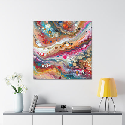 "Colores cósmicos: creación de un fascinante vertido acrílico inspirado en nebulosas celestes" - The Alien Canva Acrylic Pouring