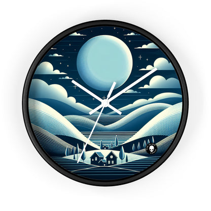 "Moonlit Haven" - The Alien Wall Clock