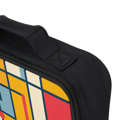 "De Stijl Grid: una composición de color minimalista" - The Alien Lunch Bag De Stijl