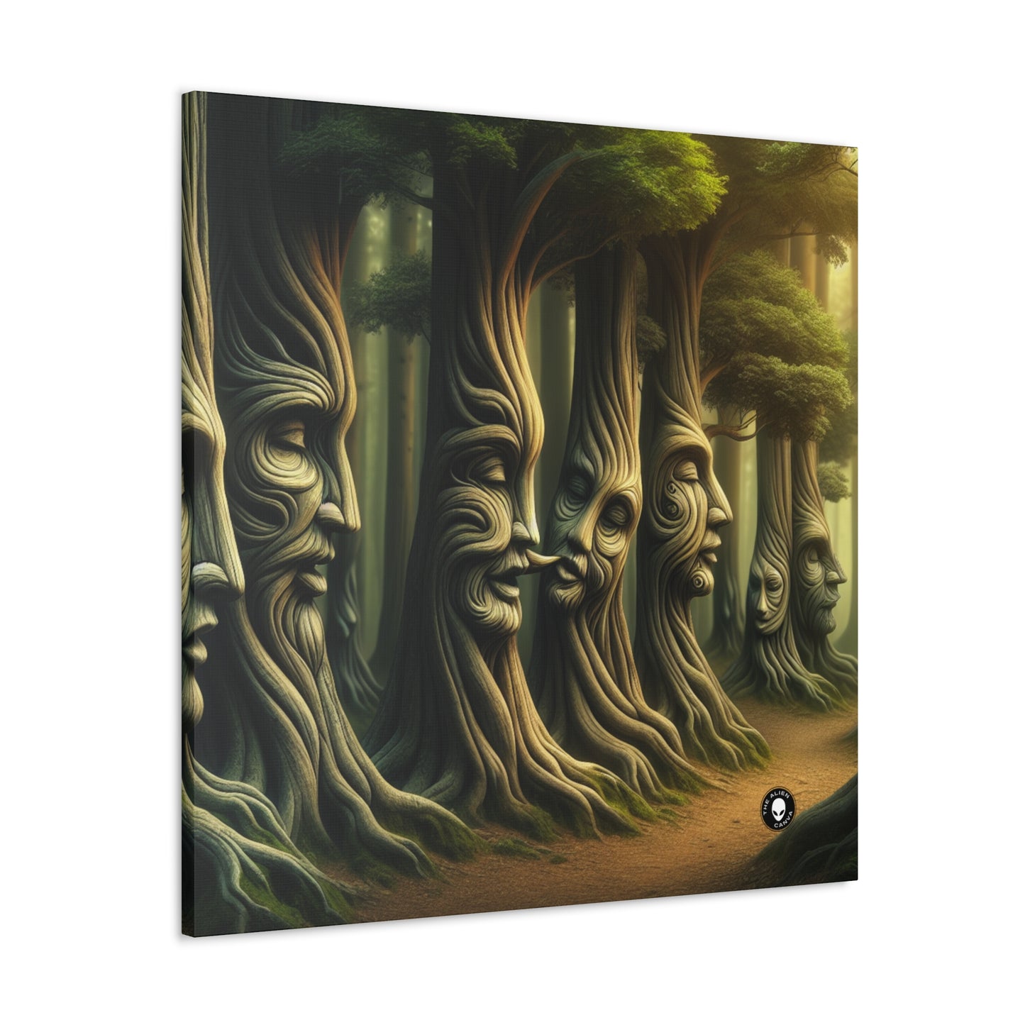 "Whispering Trees: Secrets of the Mystic Forest" - The Alien Canva