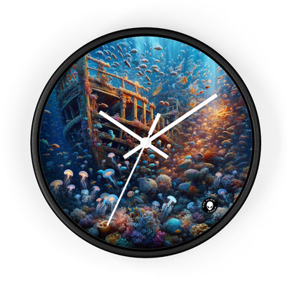 "Enigmatic Underwater World" - The Alien Wall Clock