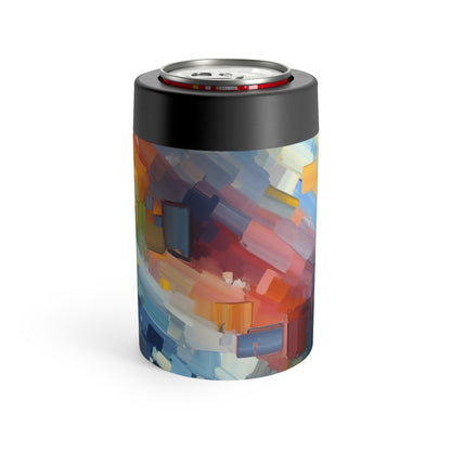 "Coucher de soleil tranquille : une peinture de champ de couleur pastel doux" - La peinture de champ de couleur Alien Can Holder