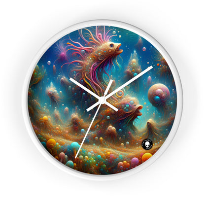 "Enchanting Aquatic Dreamscape" - The Alien Wall Clock