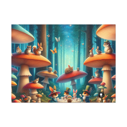 "Mushroom Wonderland: A Magical Tea Party" - The Alien Canva