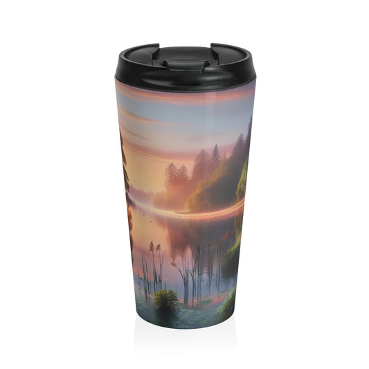 "Urban Symmetry: A Hyperrealistic Exploration of City Life" - The Alien Stainless Steel Travel Mug Hyperrealism