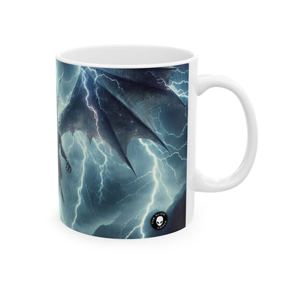 "Dragón Tormenta" - La taza de cerámica alienígena 11oz